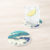 PixDezines konen uehara oceaangolven, 上 原 Zandsteen Onderzetter (Zijkant)