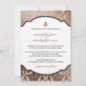 PixDezines koperen demask/diy background taupe Kaart (Achterkant)