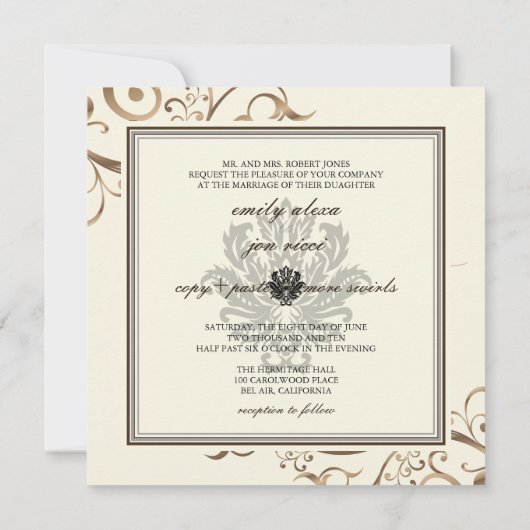 PixDezines koperzeven, Belize beige Kaart (Achterkant)