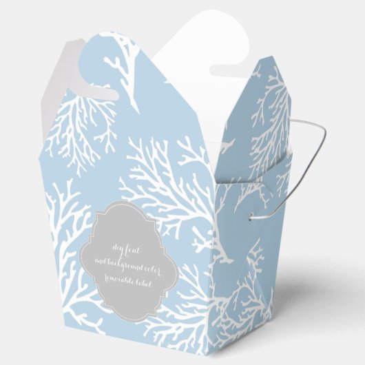 PixDezines koraal/DIY achtergrond kleur Bedankdoosjes (Geopend)