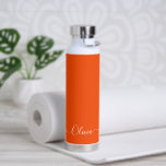 PixDezines Koraal Oranje DIY Kleur  Waterfles<br><div class="desc">PixDezines waterfles,  koraal oranje - DIY Kleur,  pas het aan met je favoriete lettertype.  Copyright © 2022 PixDezines™. Alle rechten voorbehouden.</div>