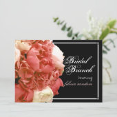 PixDezines koraalponies/hydrangeas/bruidbrunch Kaart (Staand voorkant)