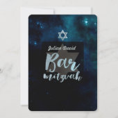 PixDezines Kosmische Bar Mitzvah ✡ Kaart (Voorkant)