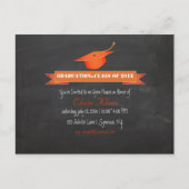 PixDezines krijtbord afstuderen Uitnodiging Briefkaart (Voorkant)