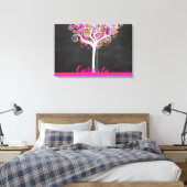 PixDezines Krijtbord Boom of Life Inloggen Board Canvas Afdruk (Insitu (Slaapkamer))