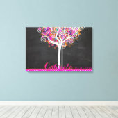 PixDezines Krijtbord Boom of Life Inloggen Board Canvas Afdruk (Insitu (Houten vloer))