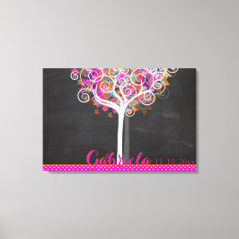 PixDezines Krijtbord Boom of Life Inloggen Board Canvas Afdruk