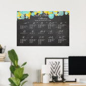 PixDezines-krijtbord+lantaarns/zitvlak Poster (Thuiskantoor)