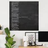 PixDezines-krijtbord+lantaarns/zitvlak Poster (Thuiskantoor)