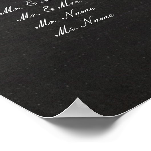 PixDezines-krijtbord+lantaarns/zitvlak Poster (Hoek)