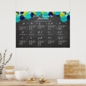 PixDezines-krijtbord+lantaarns/zitvlak Poster (Keuken)