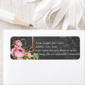 PixDezines krijtbord + rozen Etiket (Insitu)