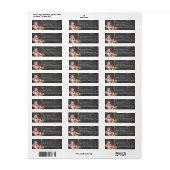 PixDezines krijtbord + rozen Etiket (Full Sheet)