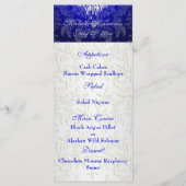 PixDezines kristal kroonluchter/barok damast menu (Achterkant)