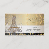 PixDezines kristal kroonluchter/DIY kleur Visitekaartje (Achterkant)