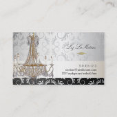 PixDezines kristal kroonluchter/DIY kleur Visitekaartje (Achterkant)