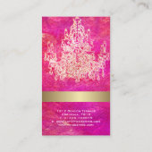 PixDezines kristal kroonluchter/waterverf beïnvloe Visitekaartje (Achterkant)