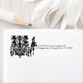 PixDezines kristallen kroonluchter/DIY achtergrond Etiket (Insitu)