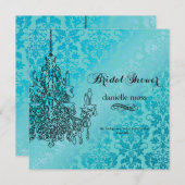 PixDezines kroonluchter/bridal shower Kaart (Voorkant / Achterkant)