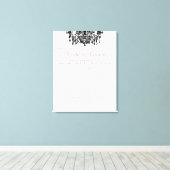 PixDezines kroonluchter bruiloft programma Canvas Afdruk (Insitu (Houten vloer))