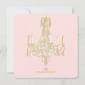 PixDezines kroonluchter/datum opslaan/doe-het-zelf Save The Date (Achterkant)