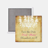PixDezines Kroonluchter / Save the Date Magneet (Voorkant / Achterkant)