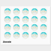 PixDezines kroonluchter/strand/lightstrings Ronde Sticker (Vel)