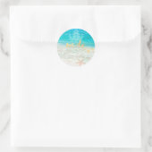 PixDezines kroonluchter/strand/lightstrings Ronde Sticker (Tas)