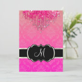 PixDezine's Kroonluchter+Vendome Damask/5x7 Kaart (Staand voorkant)