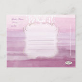 PixDezines kroonluchter+waterverf Aankondigingskaart (Achterkant)