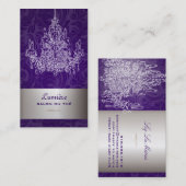 PixDezines kroonluchters/DIY achtergrond Visitekaartje (Voorkant / Achterkant)