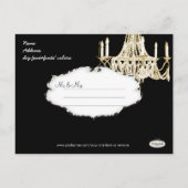 PixDezines kroonluchters/gouden trim/bewaar de dat Aankondigingskaart (Achterkant)