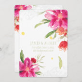 PixDezines kunnen bloemen/waterverf Kaart (Voorkant / Achterkant)