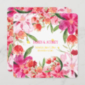 PixDezines kunnen bloemen/waterverf Kaart (Voorkant / Achterkant)