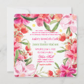 PixDezines kunnen bloemen/waterverf Kaart (Achterkant)