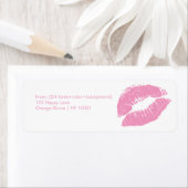 PixDezines kus/lippen/roze Etiket (Insitu)