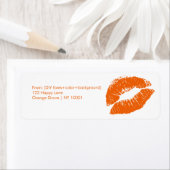 PixDezines kus/lippen/sinaasappel Etiket (Insitu)