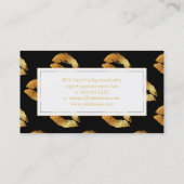 PixDezines kus met gouden lippen Visitekaartje (Achterkant)