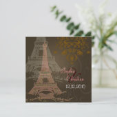 PixDezines La Nuit Paris Uitnodigingen (Staand voorkant)