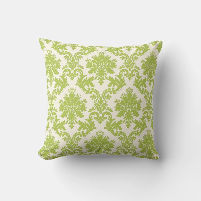 PixDezines la paloma damask/diy achtergrond Kussen (Voorkant)