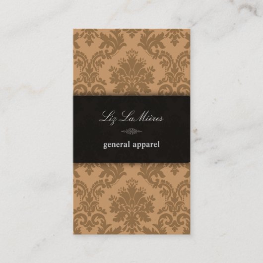 PixDezines la paloma Damask/DIY achtergrond Visitekaartje (Voorkant)