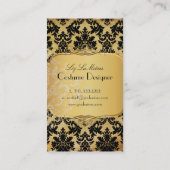 PixDezines la paloma damask Visitekaartje (Achterkant)