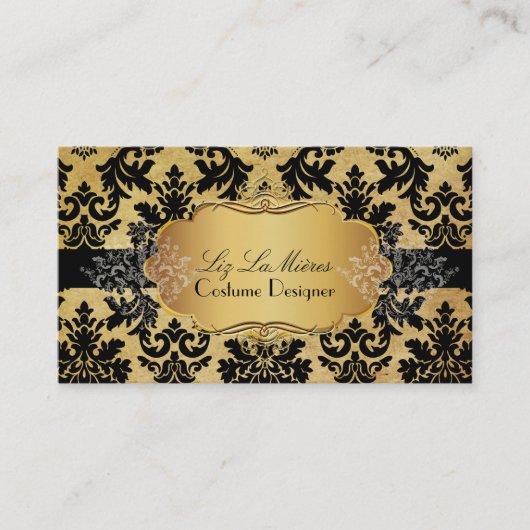 PixDezines la paloma damask Visitekaartje (Voorkant)