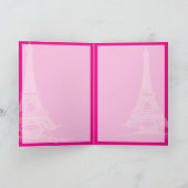 PixDezines LA TOUR EIFFEL/DIY BACKGROUND Kaart (Binnen)