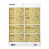 PixDezines La Tour Eiffel Etiket (Full Sheet)