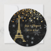 PixDezines la tour Eiffel/parijs/la nuit Kaart (Voorkant)