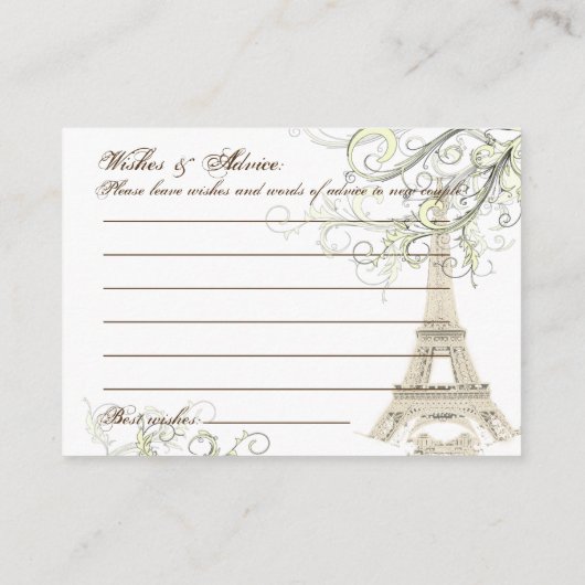 PixDezines la tour eiffel/paris/DIY achtergrond Advieskaart (Achterkant)