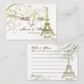 PixDezines la tour eiffel/paris/DIY achtergrond Advieskaart (Voorkant / Achterkant)