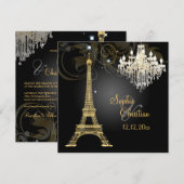 PixDezines la tour eiffel/paris Kaart (Voorkant / Achterkant)