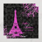 PixDezines la tour eiffel/paris Kaart (Voorkant / Achterkant)